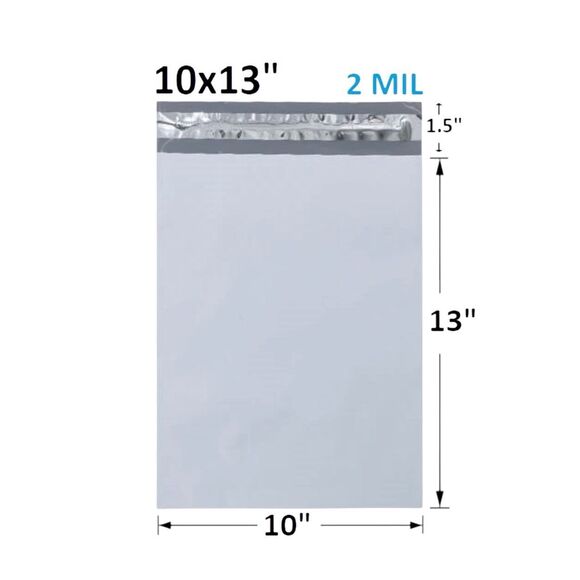 100 Poly Mailers Shipping Envelopes Self Sealing Plastic Mailing Bags 2 MIL - Picture 3 of 5